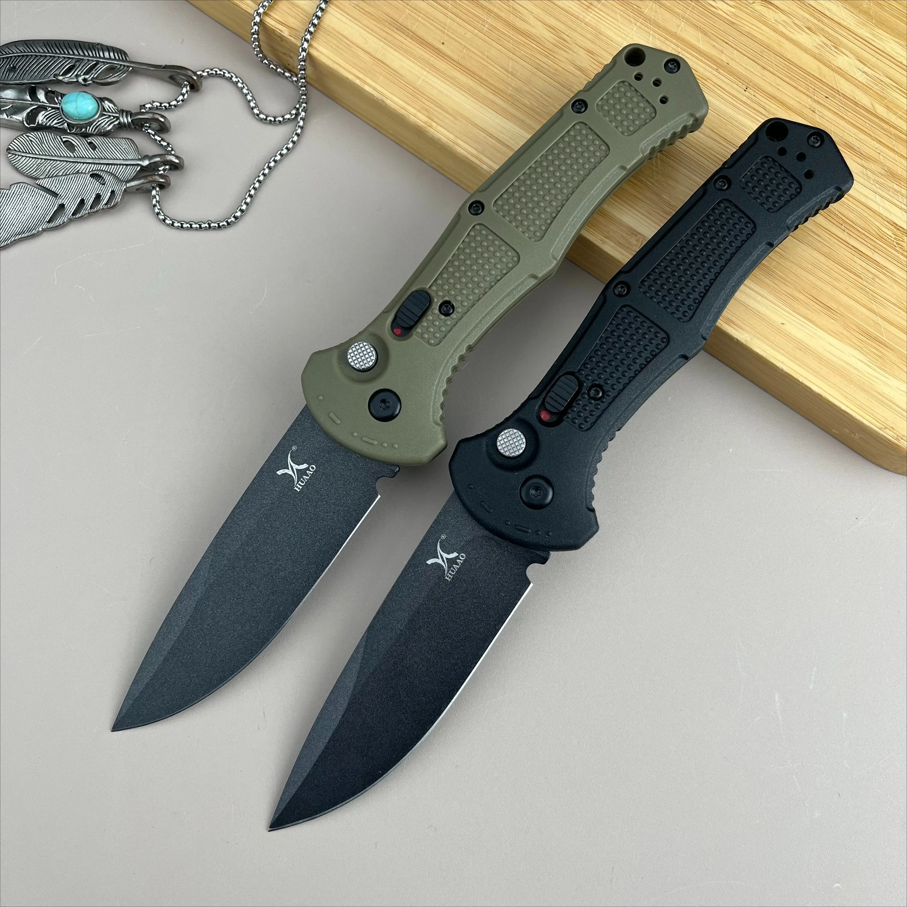 Folding Pocket Knife with D2 Steel Blade, 21.6 cm Compact EDC Tool with Lightweight Nylon Fiber Handle for Men, Camping, and Fishing, Outdoor Tools, Pocket Carry, Camping Fishing, 9Cm, Hiking / Light Outdoor, Knives, Edc Knives