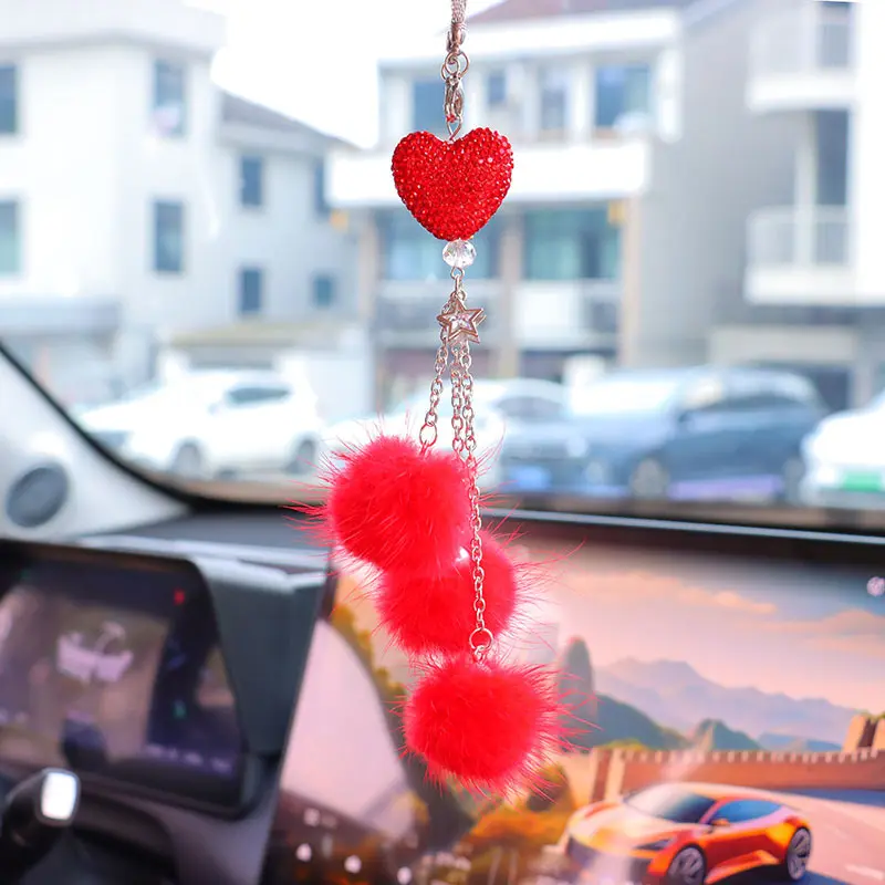 Red Heart + Red Faux Fur