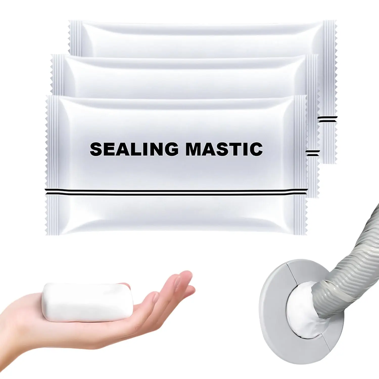 10PC Waterproof Sealant Mastic - 2025 Upgrade Concrete Sealant Waterproof Foundation Leak Repair Clay for Sheds, Planter Boxes, Wall Holes, Paste