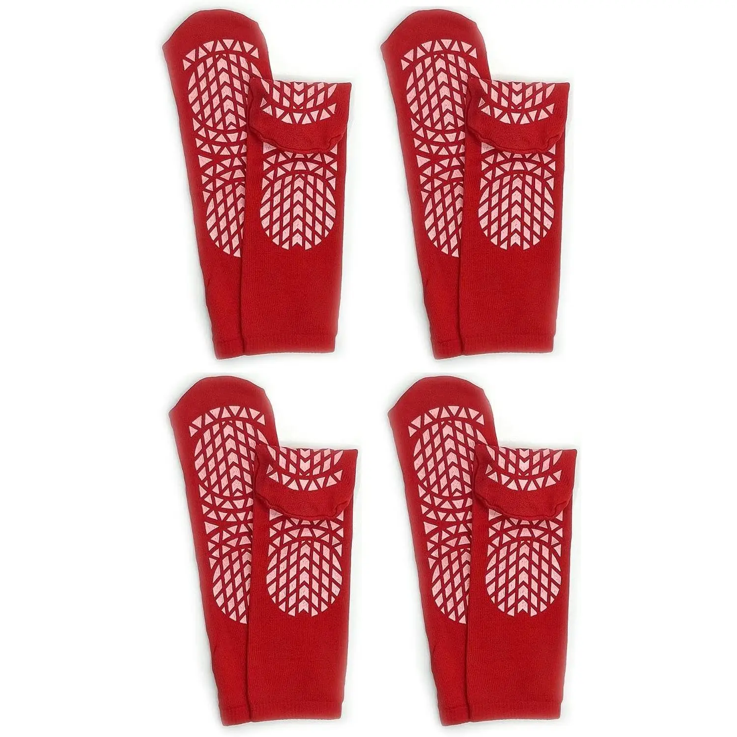 Double-Sided Tread Non Slip Safety Socks, 4 Pair