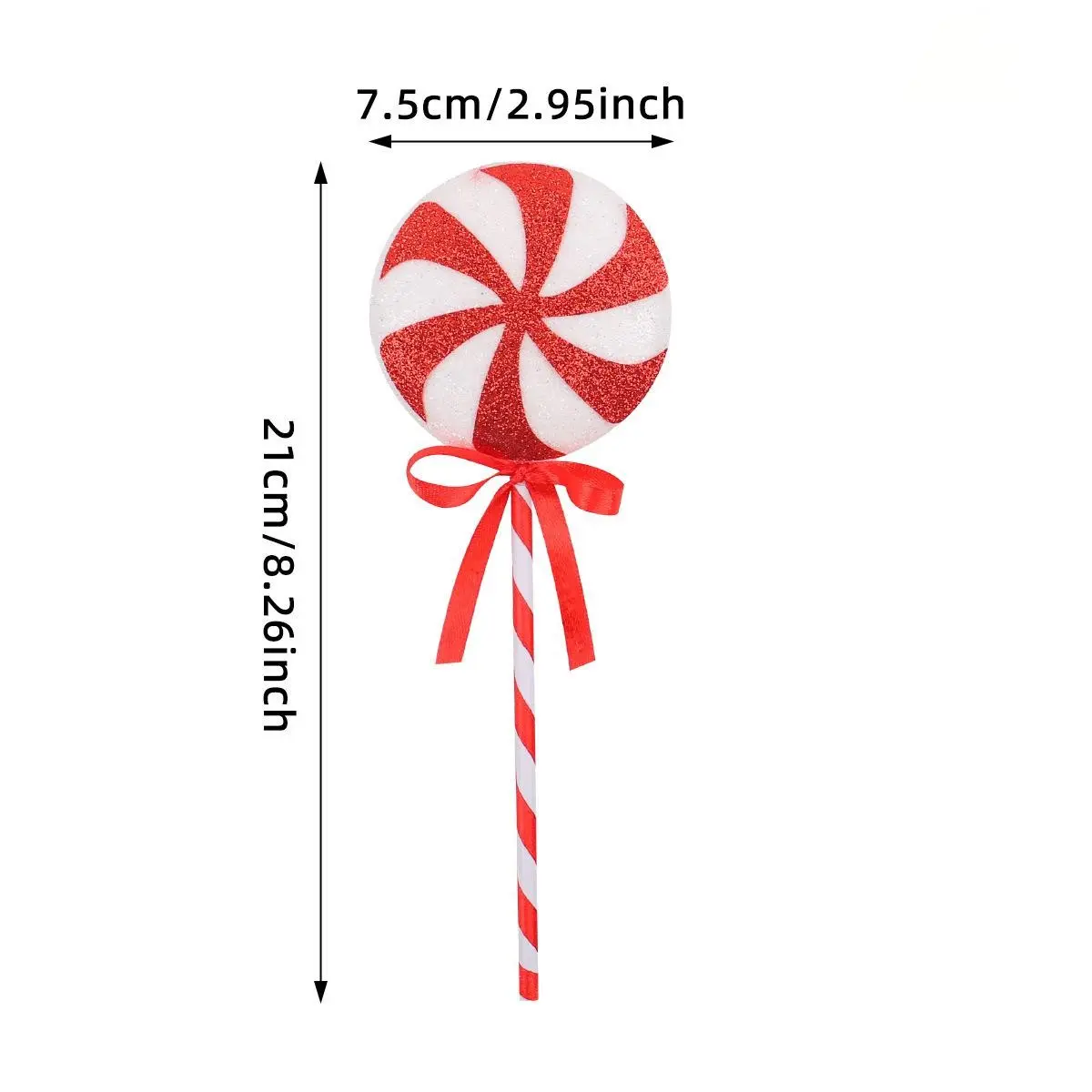Colorful Christmas Lollipop Decorations, Creative Holiday Fake Candy Hanging Ornaments, Christmas Tree Decoration Scene Props