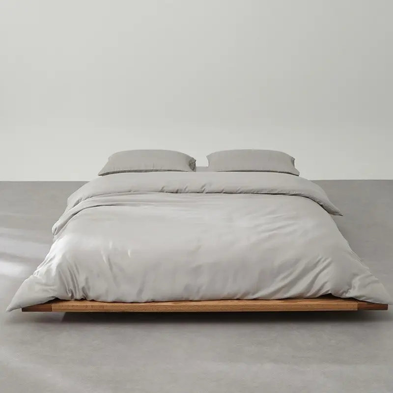 1 piece Us King Cooling Lyocell Fiber Quilt Cover, Summer Cool Sily  Smooth Comfortable Quilt Cover,Luxury Grey Home Hotel Bedding Accessory