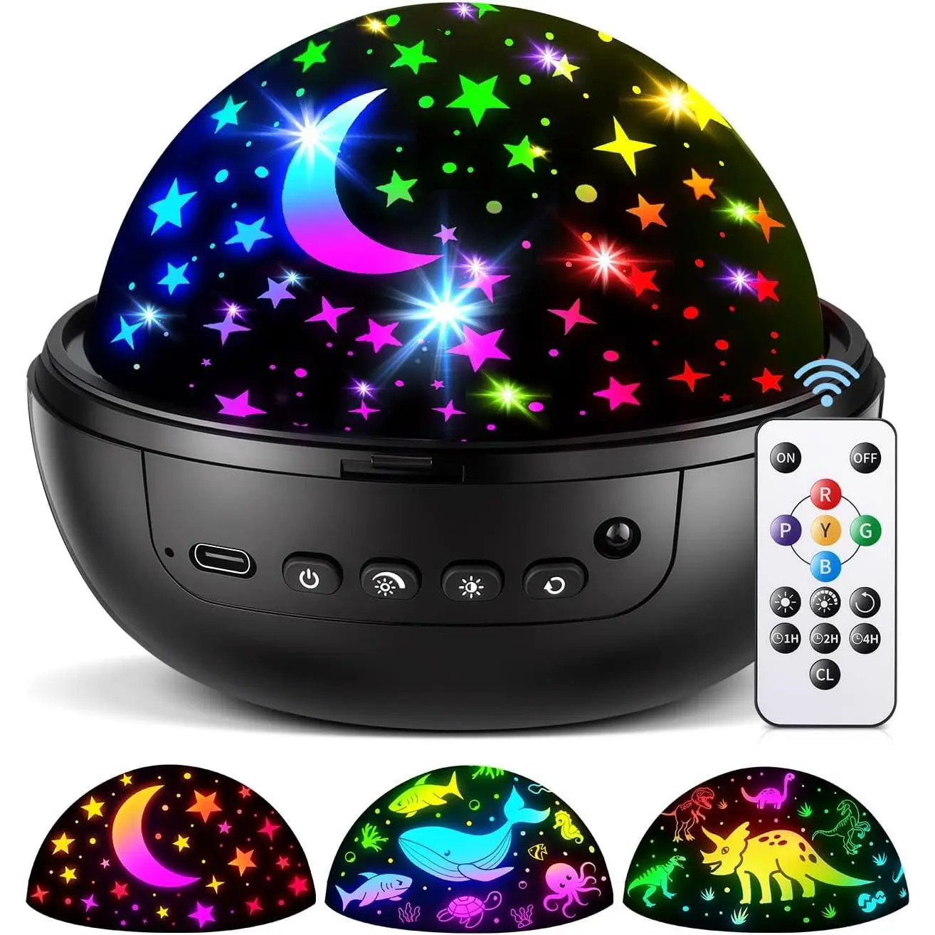 Night Light for Kids,93 Lighting+3 Films Kids Night Light Projector,Remote+Dimmable Star Projector,360° Ceiling Stars Glow in The Dark Stars,Christmas Gifts for 4 Year Old Boy Birthday Gift