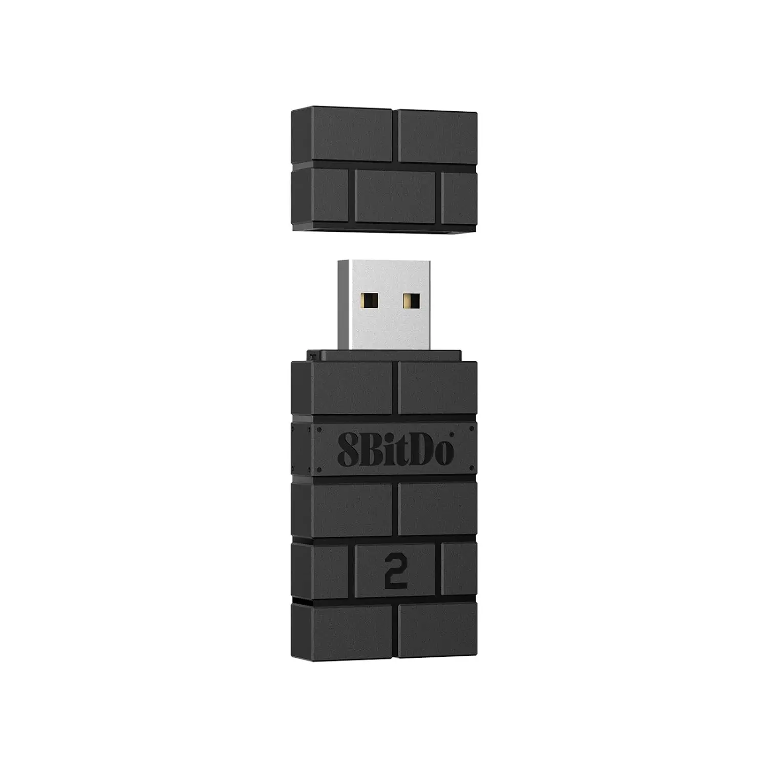 8BitDo Wireless USB Adapter 2 for Switch 2, Windows PC, Mac & Raspberry Pi, Compatible with Xbox Series X & S Controller, Xbox One Bluetooth, Switch Pro PS5 Controller (Black)