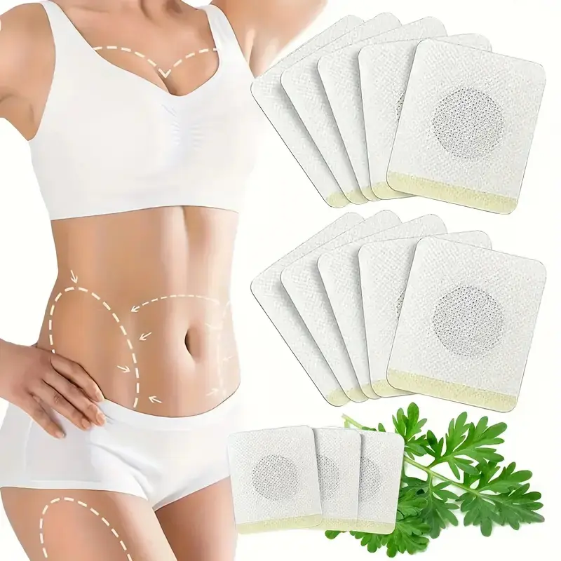 50PCS Umbilical Sticker , Abdominal Tightening Patch,Breathable Non-Woven Fabric, Comfortable Skin Fit,Unisex Use