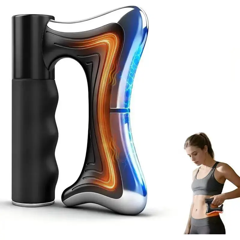 Body Sculpting Massager with Heat Therapy, EMS, High-Frequency Vibration, Gua Sha, Ideal for Muscle Relaxation and Deep Tissue Stimulation