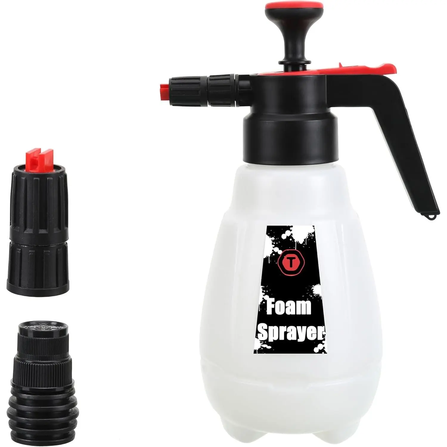 Handheld Auto Detailing Foaming Sprayer - 1.8L Hand Pressurized Pump, Rich Foam Synthetic Soap Cleaner for Car Washing, Clean, Manual