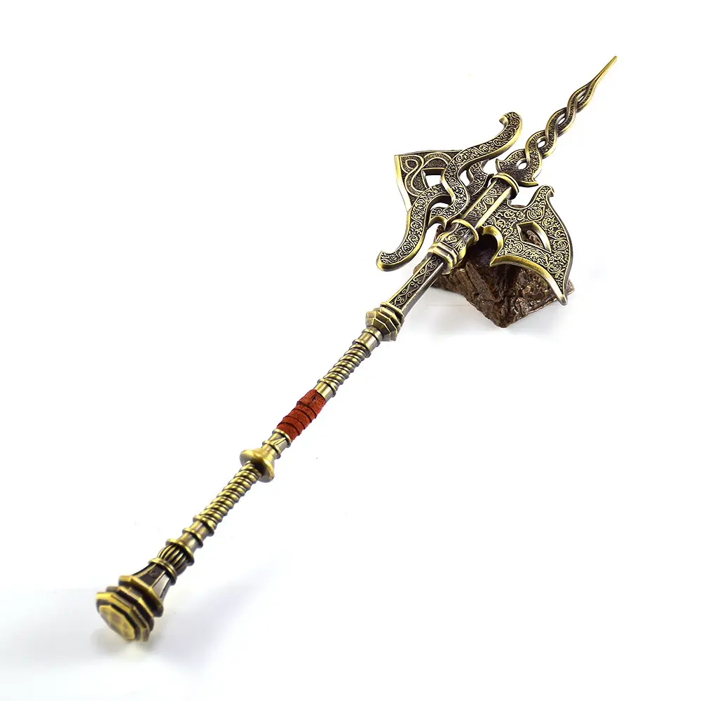 Elden Ring Golden Halberd, 30CM Full Metal Collectible Figurine, Home Decor Gift Box