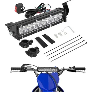 Dirt Bike LED Light Bar Plug-Play 60W 4200Lm Driving Light Kit 7/8" Handlebar Universal for CRF XR RM KX KLX TTR PW SSR Apollo TAO TAO SDG Dirt Pit Bike