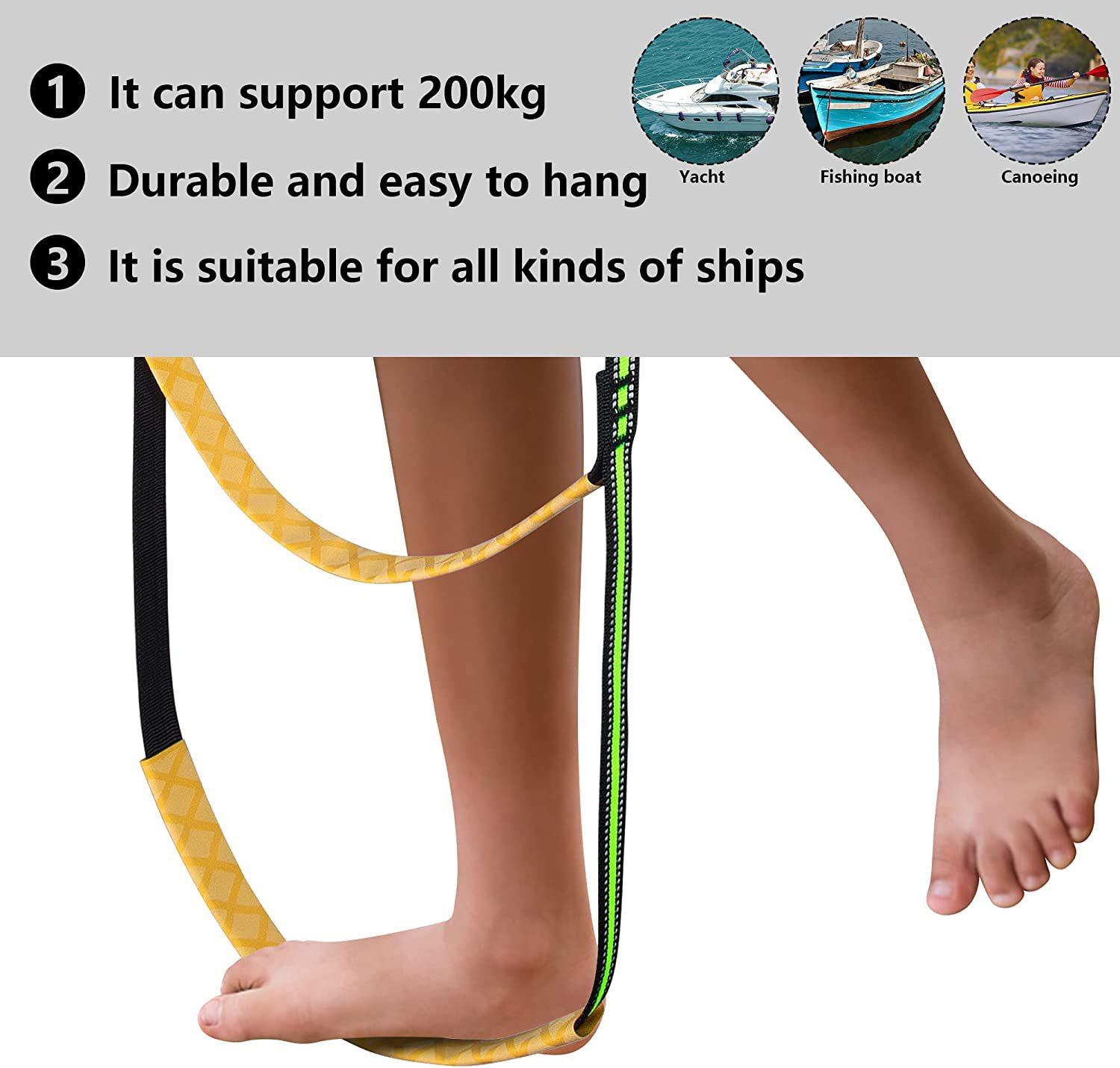 Standing up and Down Rope Ladder, Yacht Folding Hook Ladder, Water Entertainment Inflatable Very Simple Ladder