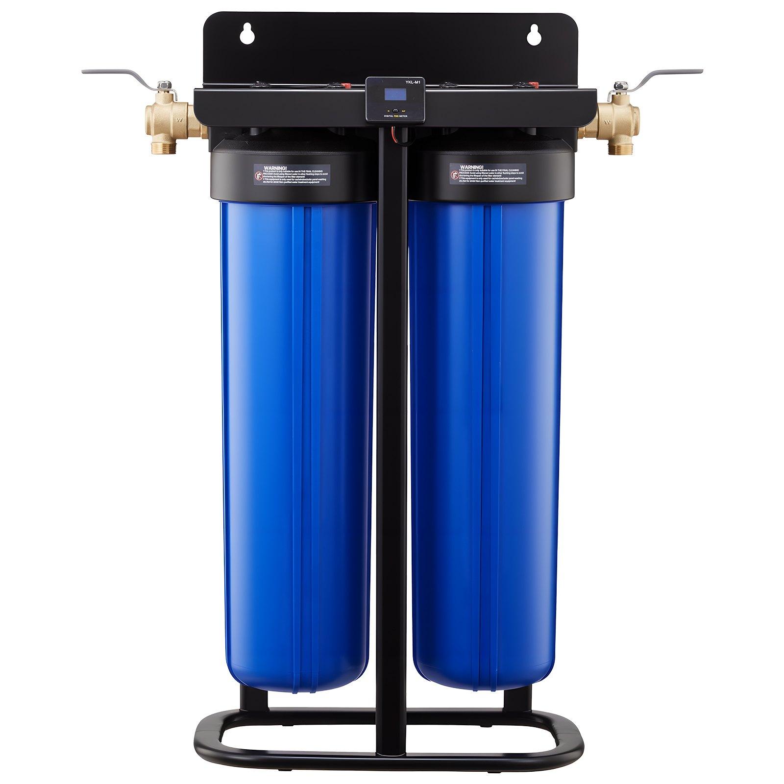 VEVOR Deionized Water System for Car Wash, Spotless Car Wash Water System with 2 x 4L DI Resin, TDS Meter & Bypass Valve, Spot-Free Deionized Water Filter for Cars RVs Motorcycles Windows