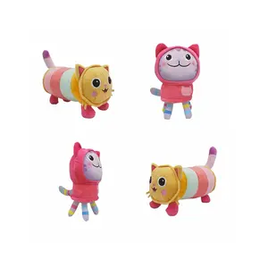 Gabby's Dollhouse Complete 9 Character Cat Plush Toy Full Set Cartoon Kitten Stuffed Doll Car Cat Mermaid Cat DJ Cat Floral Bunny Ear Cat Blue Cool Cat Soft Flannel Cute Colorful Kitty Plushies Gift For Toddlers Kids Girls Birthday Christmas Playroom Sofa