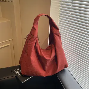 Oversized Zipper Shoulder Bag - Stylish Neutral Slouchy Casual Tote with Multiple Pockets & Wide Straps, Lightweight Breathable Durable Construction Great for Vacation Beach Day Travel & Hands-Free Daily Use