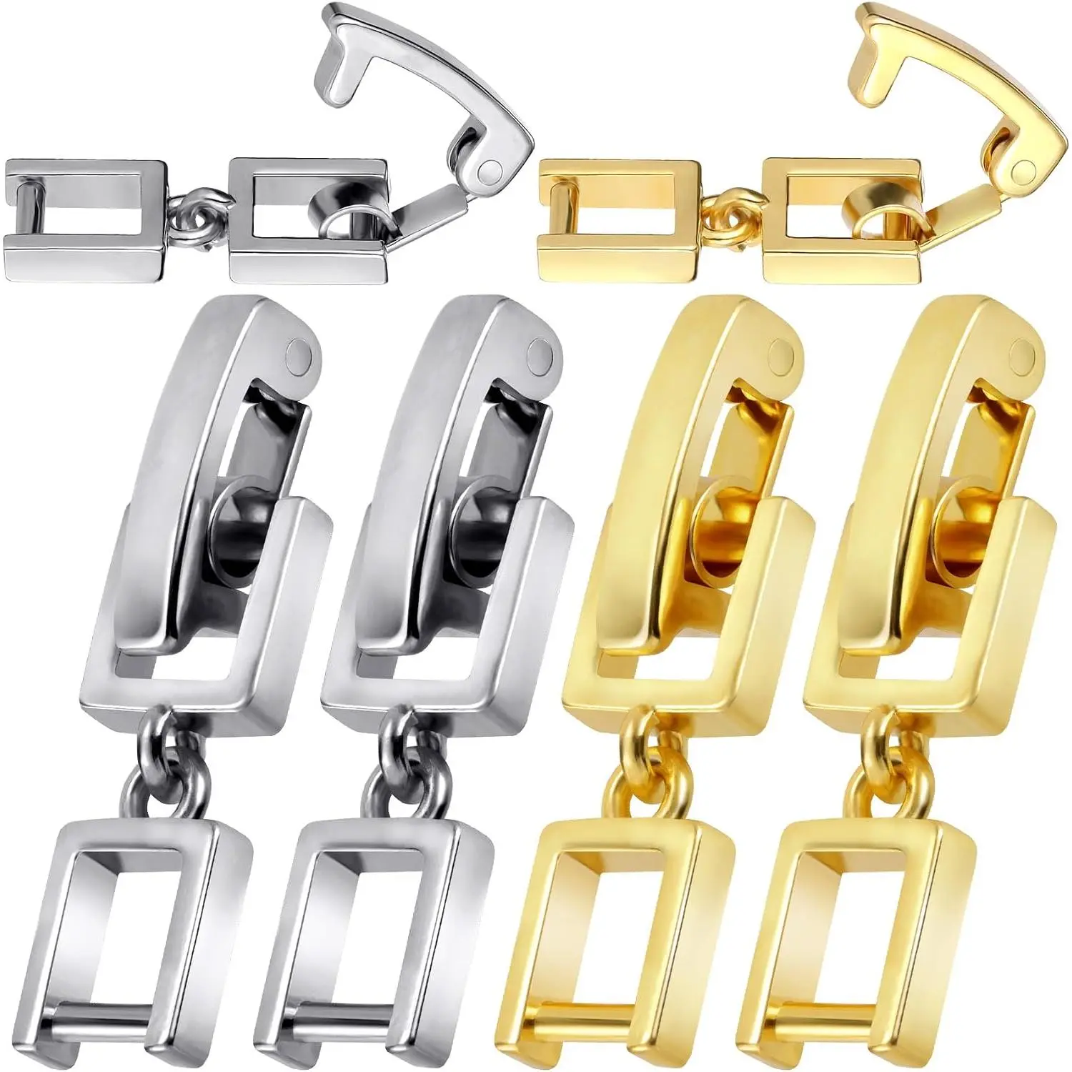 6 count Bracelet Extenders, 0.81x0.22in,  &  | Copper, Fold Over, Necklace  Clasps, Watch Band Extension, for  Bracelet Necklace Anklets