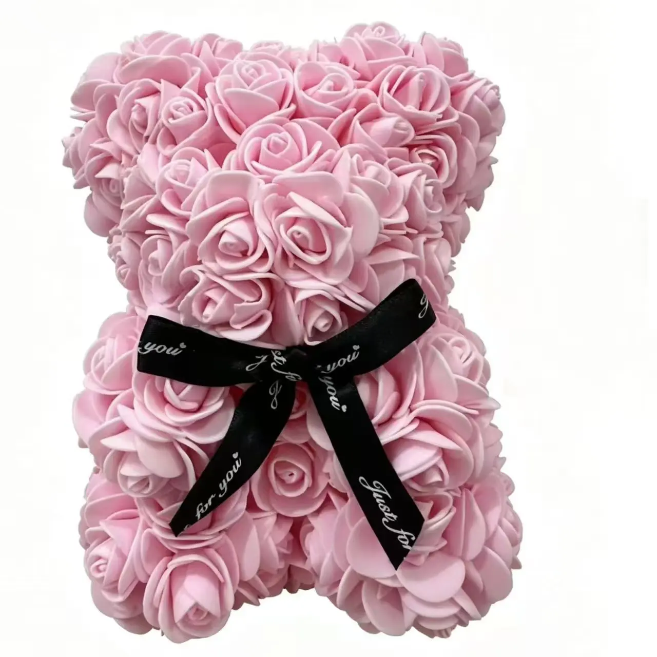 20cm Rose Bear Valentine's Day Gift Box, Creative Foam Rose Bouquet, Birthday Present for Girlfriend, Unique Floral Gift Set