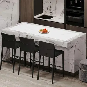 Large Semitransparent Heat Resistant Cuttable Extra Large 78.7''x15.7''(200cmx40cm) Multipurpose Silicone Mat for Kitchen Countertop Island Protection