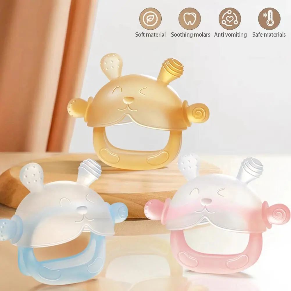 1Pcs BPA Free Silicone Baby Teether Gloves Anti-eating Hand Molar Baby Accessorie Anti Drop Wrist Hand Teether Dental Care Gums