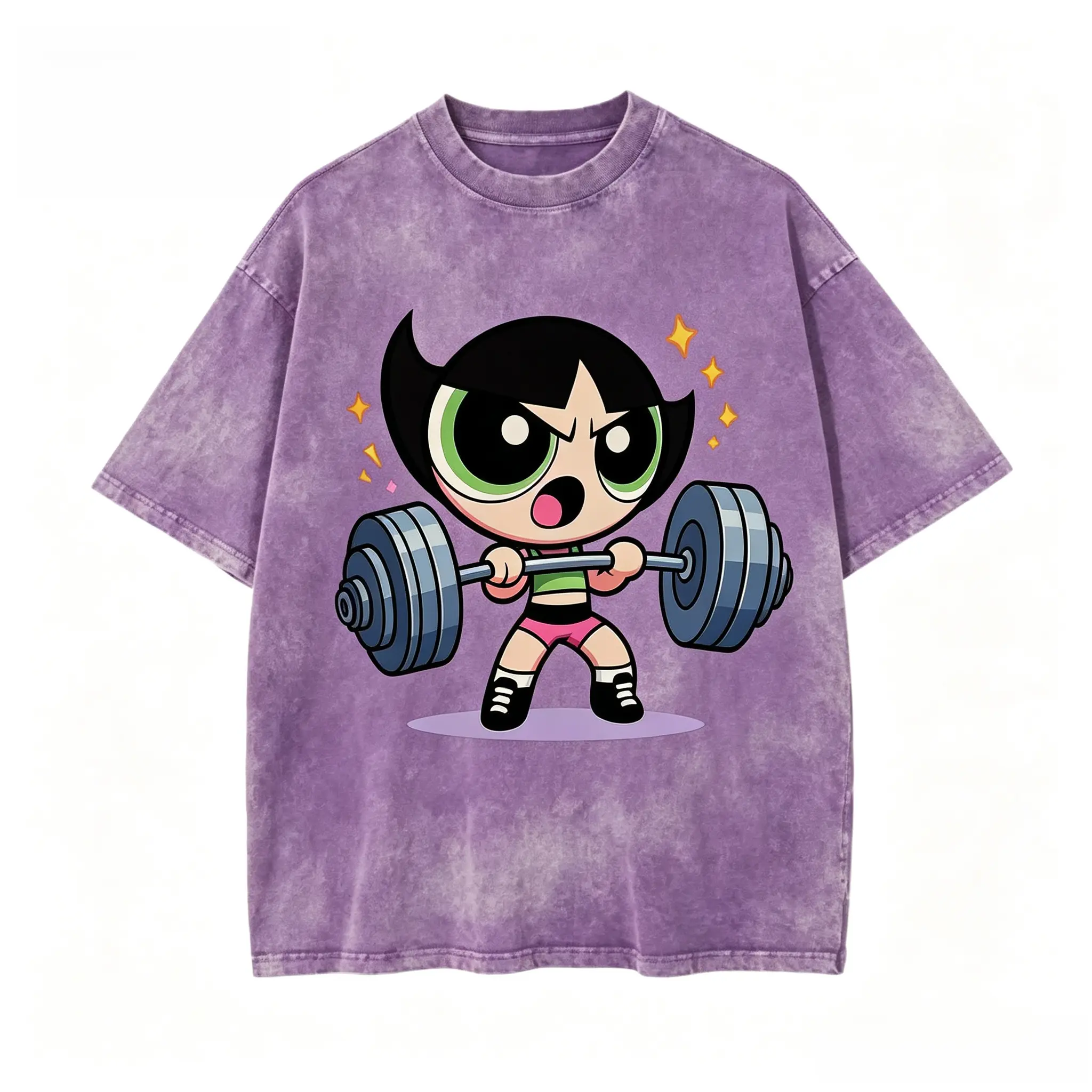 Cute # Powerpuf  Strong Girl Gym Graphic T-Shirt, Y2K # Powerpuf Fitness, Workout Shirt, Trending 2025, Weightlifters, Bodybuilding Shirt, Pump Cover Gym Tee for Men Women, Youth & Adult