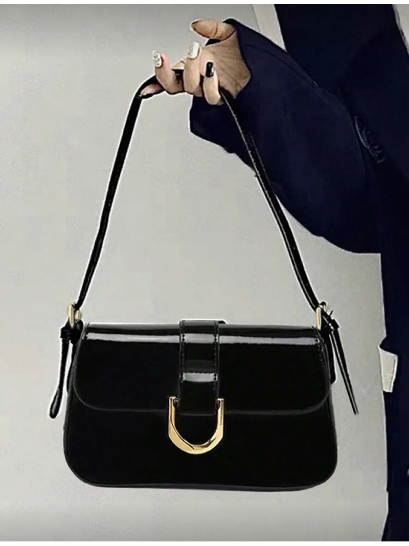Women's PU Leather Long Wallet Y2K Style Teen Handbag Square Bag Minimalist Crossbody Multi-functional Work Bag Student Backpack