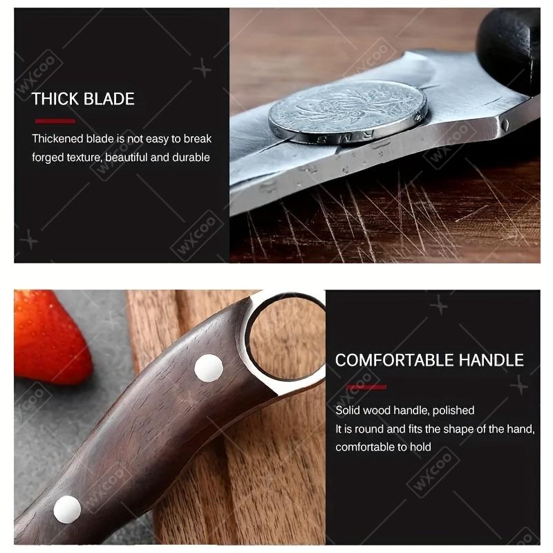 1PC Outdoor Barbecue Knife Camping Cleaver Hand Forged Hammer Grain Small Knife Portable Fruit Slicing Multi-purpose Knife kitchen accessories 1PC Outdoor Barbecue Knife Camping Cleaver Hand Forged Hammer Grain Small Knife Portable Fruit Slicing Multi-purpose Knife kitchen accessories