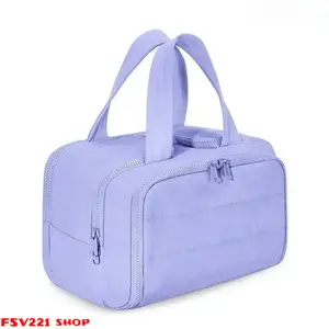 Large-Capacity Waterproof Cosmetic Bag – Portable Travel Makeup Organizer, Multifunctional Handheld Cosmetic Bag, Versatile Toiletry Bag; Suitable for Cosmetics, Baby Supplies, and Weekend Getaway Gear.