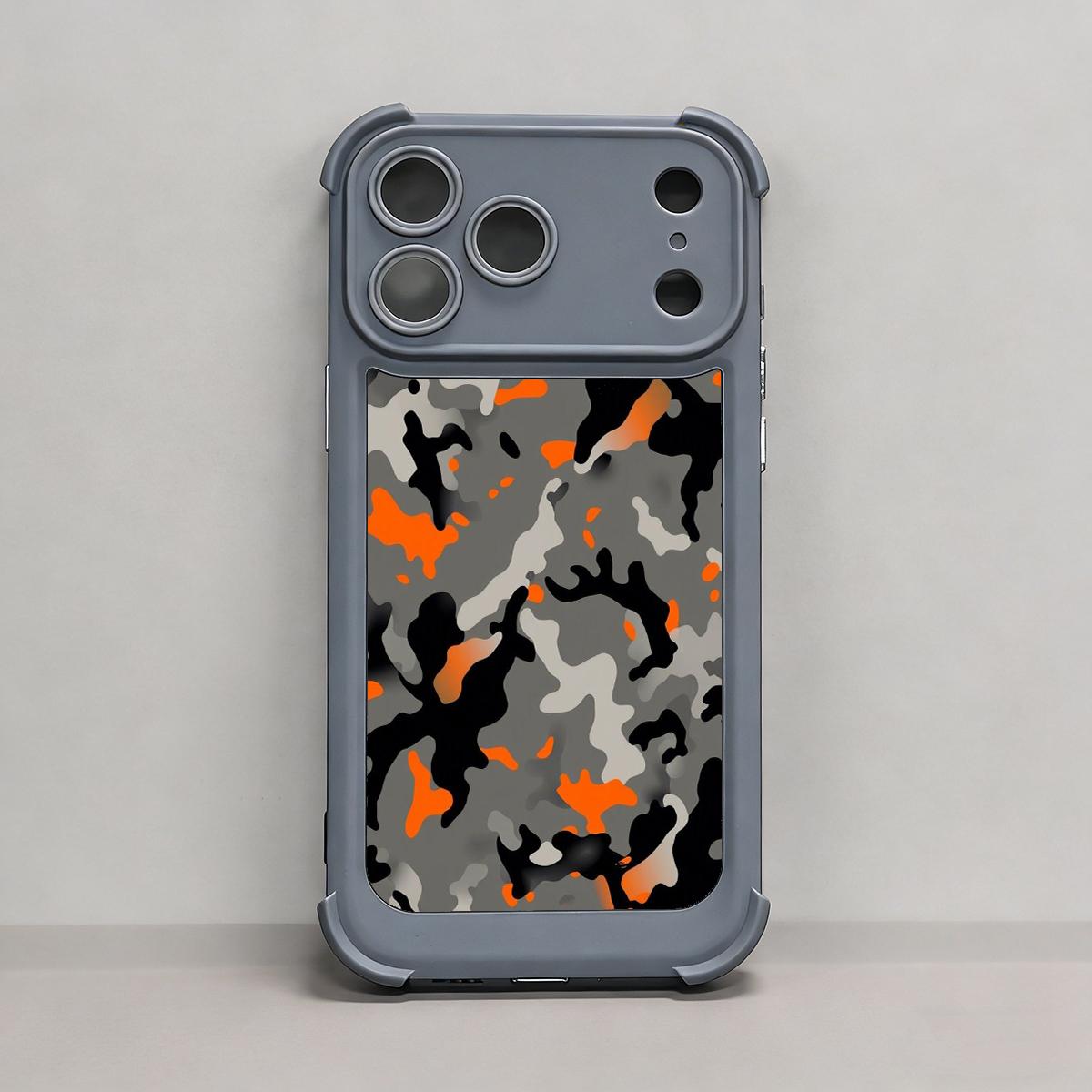 2026 Trending Camo Pattern iPhone 17 Pro Max Case with Four Airbag Corners Shockproof Rubber Cover for iPhone 17 Air Promax 17Pro 13-16 Gifts for Girls Men Boy Hunter Outdoor Smooth Anti-Fingerprint