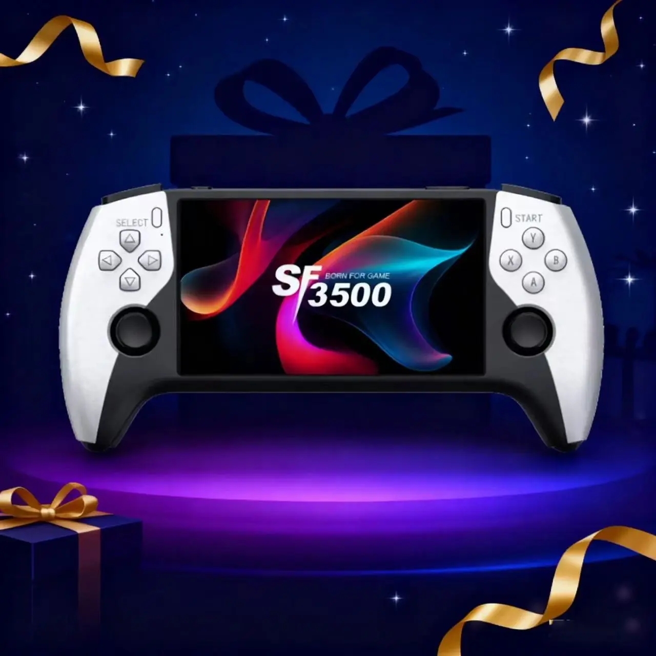 Sf3500 Retro Handheld Game Console, HD 5.5 Inch IPS Screen, TV Connection, 14+ Emulators, 5 Hours Battery Life, Portable Gaming Device, Gaming Products, Gaming Consoles, Gaming Stuff