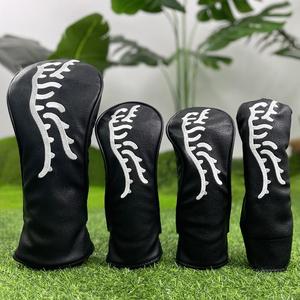 tiger pattern golf grip club head cover, 1 set waterproof & durable golf club protective cover, golf wedges accessories for golf fans, family, and friends
