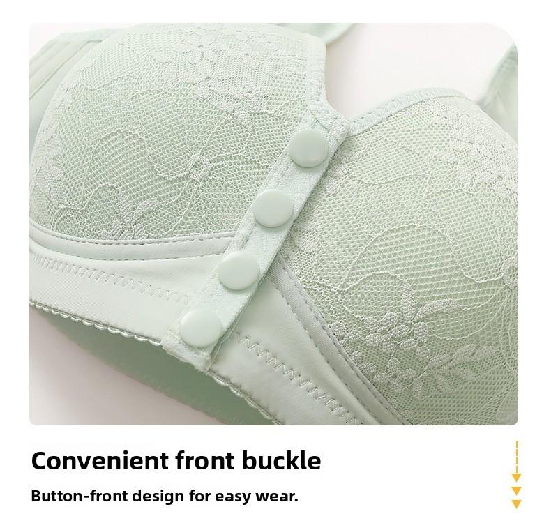 6-Pack Luxury Front Closure Underwear Wire-Free Sports Bra with Push-Up Support Lingerie Thin Cotton Fixed Cups Breathable Adjustable Comfort Fit Mom Tank Style Women's Innerwear for Daily Wear and Active Lifestyle -RR