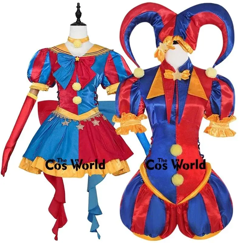 Pomni Halloween Clown Outfits Cosplay Costumes [THE COS WORLD]