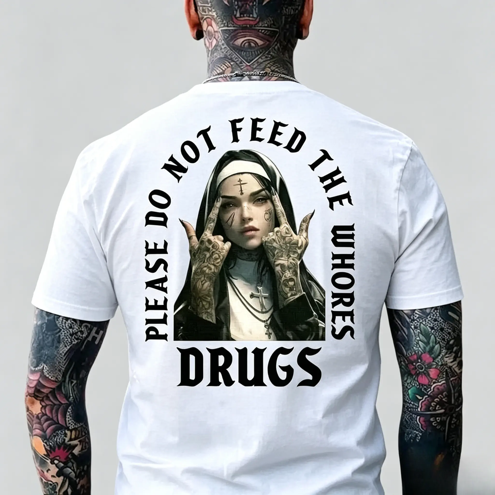NUN PLEASE DO NO FEED THE WHO$ES D**GS shirt - Classic Fashion, T-shirt Fits Every Occasion