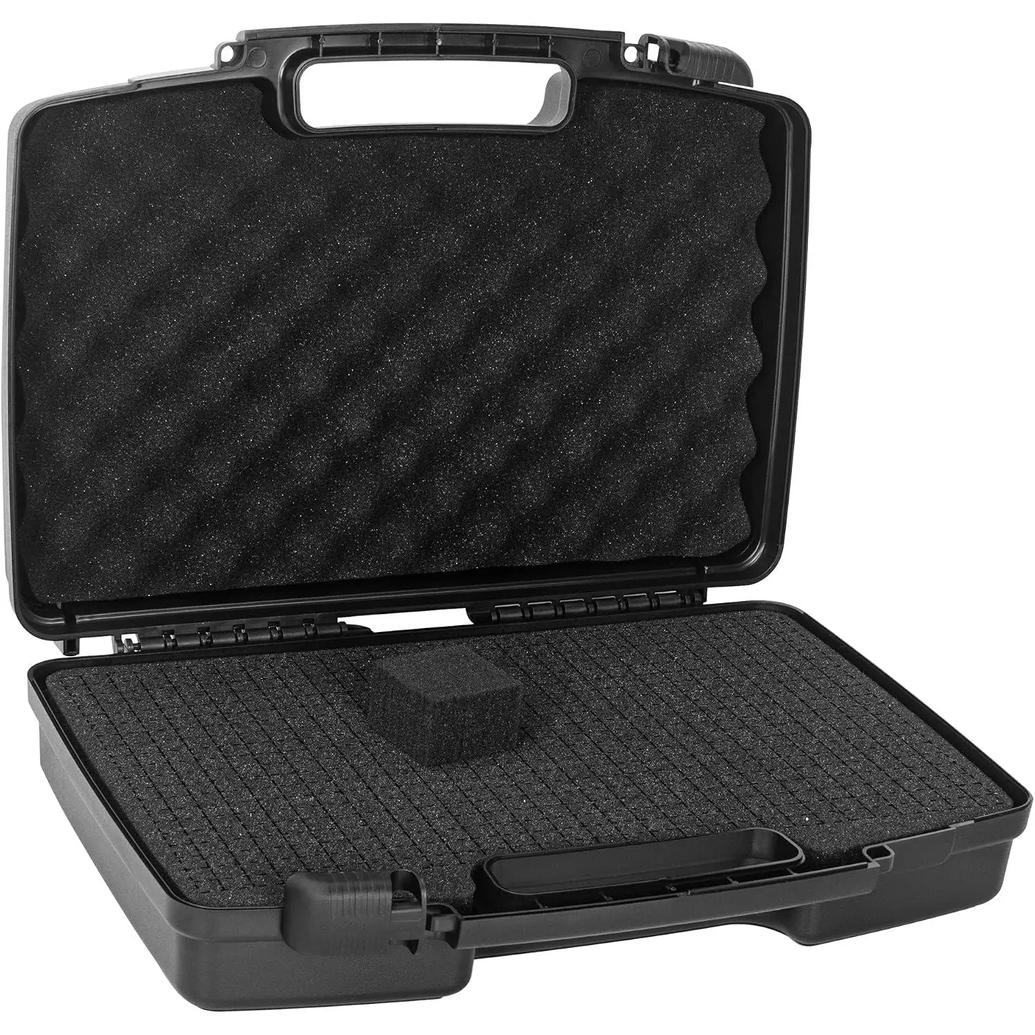 14.1" x 10.6" x 3.5"Customizable  Hard-Shell Portable Case with Pre-cut  Interior, Suitable for Storing Electronics, Microphones, Cameras, and Equipment, etc.