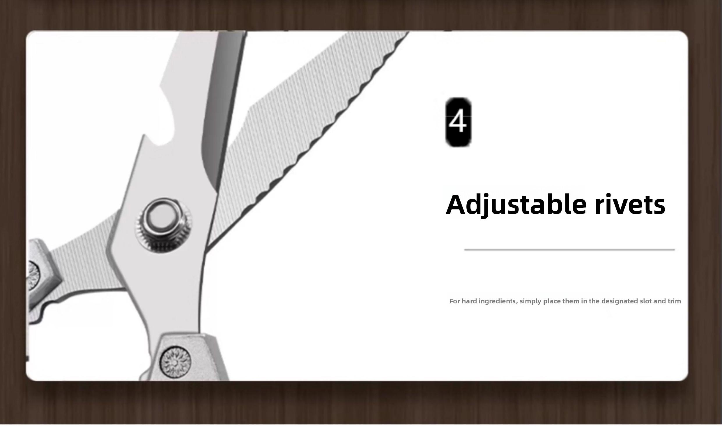 High-quality scissors Kitchen Scissors All Purpose - Stainless Steel Kitchen Shears, Sharp Silver Meat Scissors, Dishwasher Safe, Heavy Duty Poultry Shears, Japanese Cooking Scissors for Food, Chicken Bones, and Turkey – Perfect Father's Day Gift!