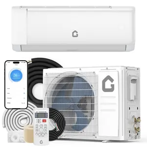 9000 BTU Wall Mounted Mini Split Air Conditioner & Heat Pump – 18.5 SEER2 Inverter, Ductless, WiFi & Remote, Ultra-Quiet, Energy Efficient, Cools & Heats Up to 450 Sq.Ft, 230V, Complete Install Kit