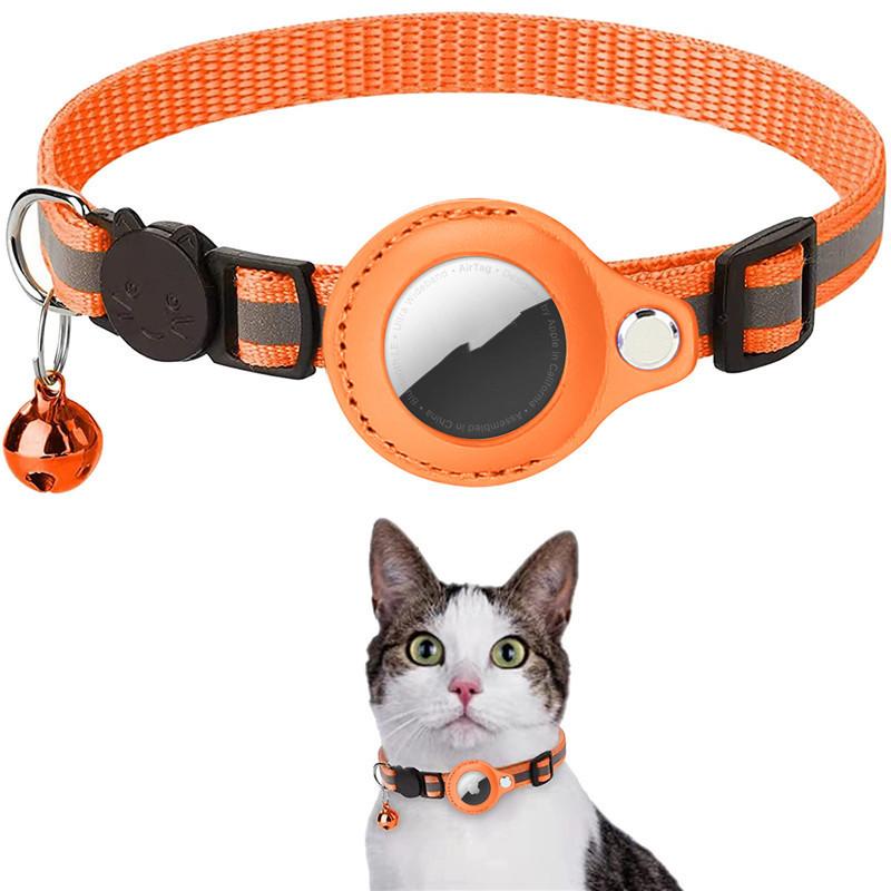 Waterproof Reflective Airtag Collar Holder – Nylon Protective Case for Cats, Dogs, Puppies & Kittens