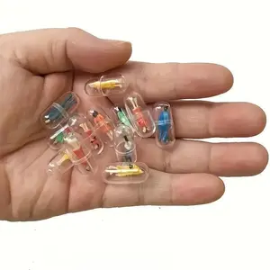 50 Pack Random Assorted 3D Movable Mini Character Figurine Capsule Toys, Articulated Retractable Limbs Doll Figures, Dollhouse Scene Layout & Desktop Ornament Display Decor