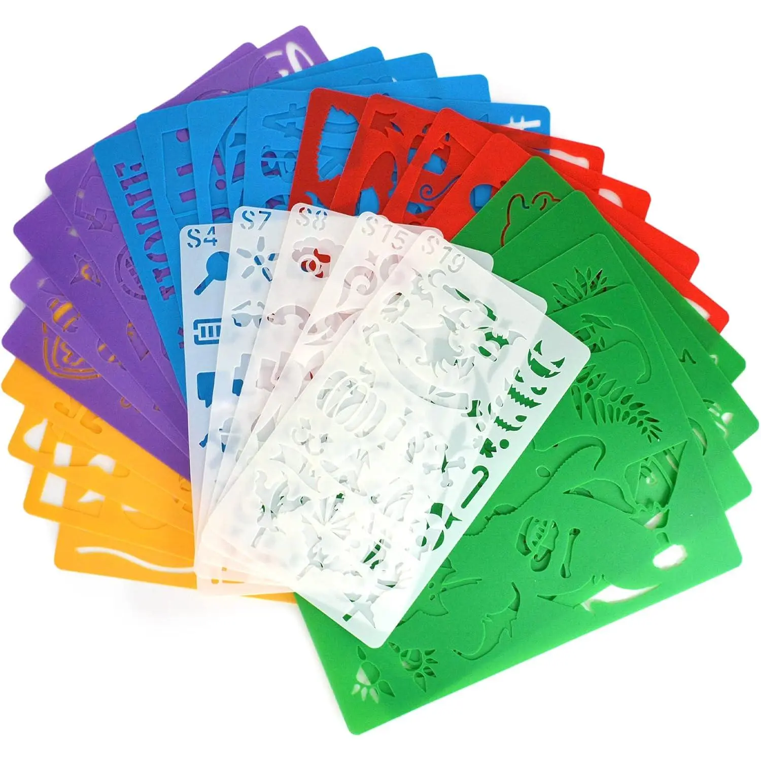 Stencil Drawing Kit for , 25 count Plastic Drawing Stencils with 400+ Shapes,  Birthday  for Boy Girl