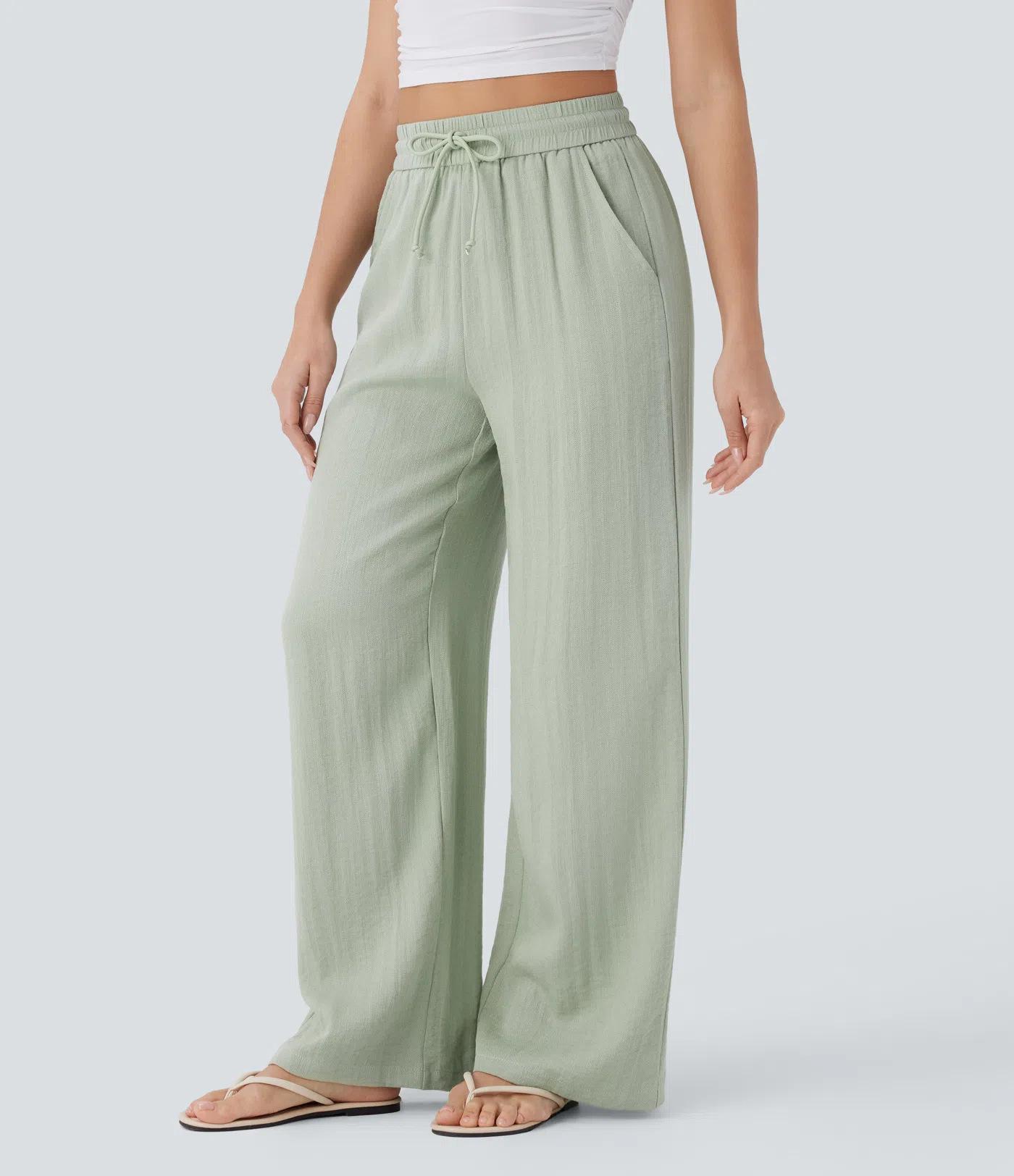 #halara#wide-leg pants#linen pants#highwaistedpants#casualtrousers#womensfashion#spring2026fashion#Travel Pants#everydayoutfit#pantswithpockets#flowypants#y2kfashion#athleisure