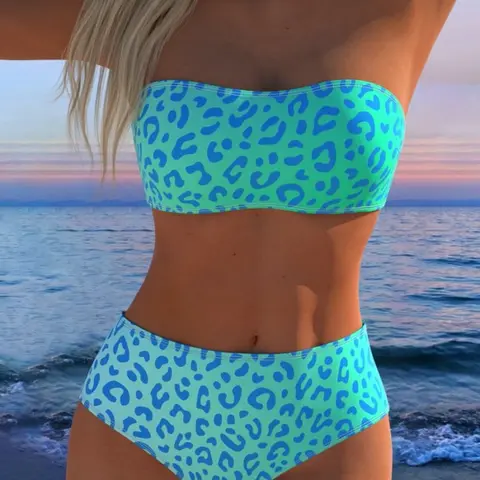 New Two-Piece Bikini Set, Floral Pattern, Push-Up Sexy Design, Triangle Bottoms, Perfect for Beach Vacation, Pool Party Photoshoot, Swimsuit Outfit, Swimsuits Set, Bathing Suits Bikini