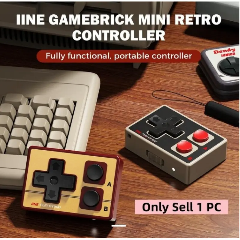 2026 Latest Iine Mini Controller for iPhone iPad Android, Portable Wireless Controller, Supports Tiktok Music Ppt Selfie, Perfect Gift