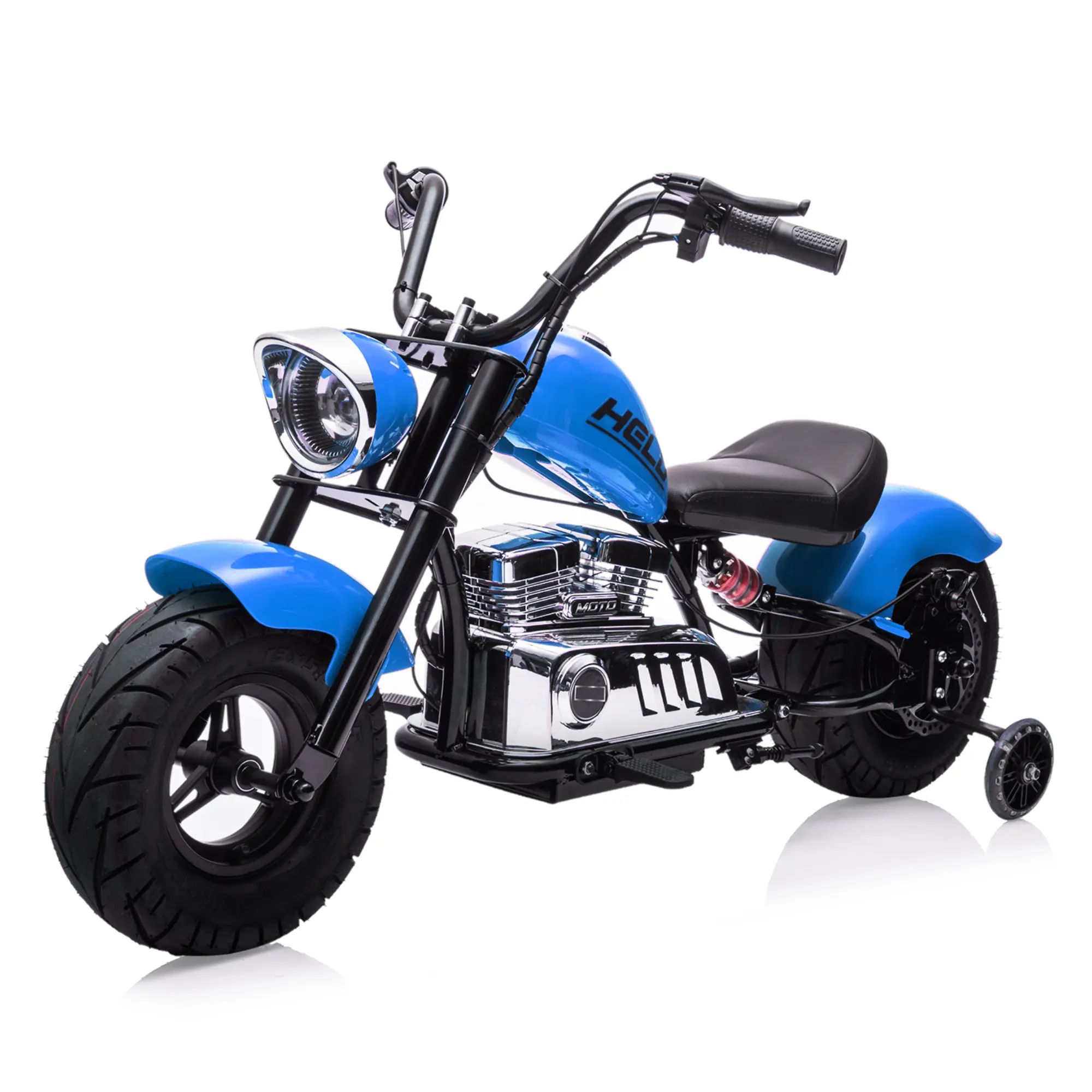36V Electric Dirt Bike, Electric Motorcycle with Spring Suspension & Removable Training Wheels for Age 14+
