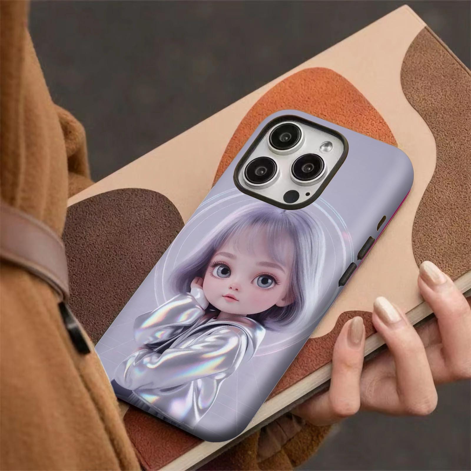 Holographic, jacket, glowing Soft And Hard Two-In-One Film Printed Full Pattern Case For IPhone 16 15 14 13 1211 Pro Max Plus Phone Case