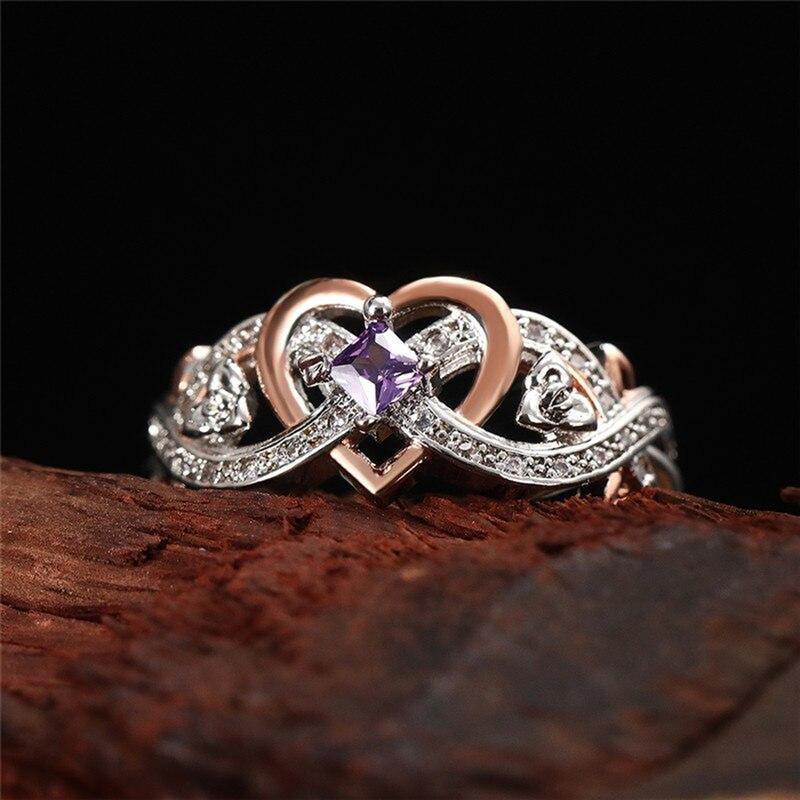 2025 Elegant Infinity Heart Ring - 1pc Engagement Wedding Band, Engagement Rings, Suitable for Daily & Special Occasion Jewelry