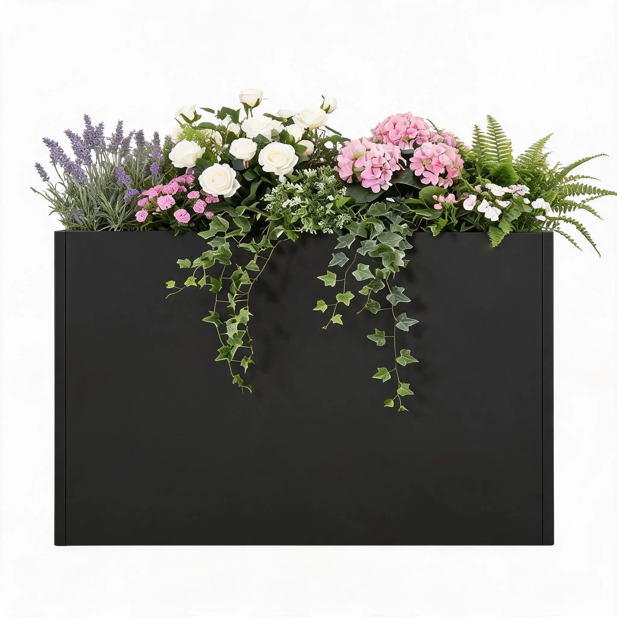 🔥 Heavy Duty Metal Planter Box – Rectangular Raised Garden Bed for Patio, Front Porch, Backyard & Balcony – Rust-Resistant Outdoor Plant Stand for Flowers, Vegetables & Herbs