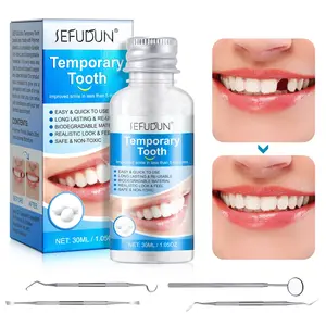 Sefudun Teeth Repair Kit, 4-Piece Set for Temporary Dental Gaps, Easy DIY Oral Care, Home Emergency Dental Fix, Simplified Operation