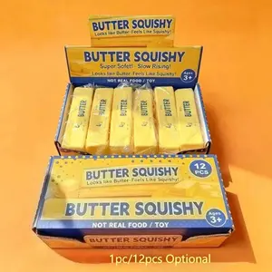 1/12pcs butter gummies, slowly rising gummies, pressure balls, stress relief and Fidget toys, sensory Fidget for relieving anxiety and concentration
