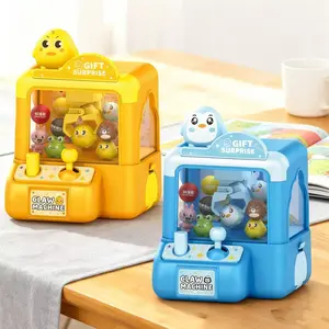Mini Claw Machine for Kids - 4in1 Cute Animal Arcade Game, Desk Toy for Party Favors & Birthday Gifts
