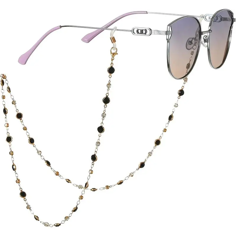 Women's/Girls' Beaded Chain Eyeglasses Holder - Cord-Shape Neck Cord for Reading Glasses, Sunglasses, Women/Girls