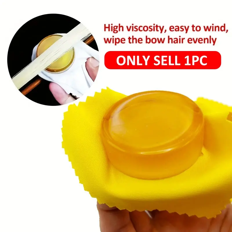Violin Rosin Round Shape, Universal Low Dust Formula Rosin Block, Fits Erhu Violin Viola Cello Bow, String Instrument Accessories, Beginner Adult Use, Minimal Dust, Easy To Apply