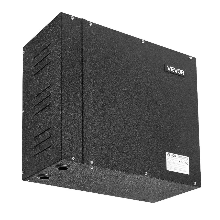 VEVOR Steam Generator, 7.5 kW Steam Shower System with Controller for Home Sauna Bath Spa, Commercial Auto Drain Kit with Overheat, Dry-Run Overpressure Protection, 10 Min to 24h Efficient, Black